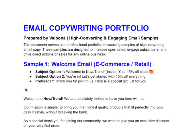 write high converting email copy and newsletter sequences